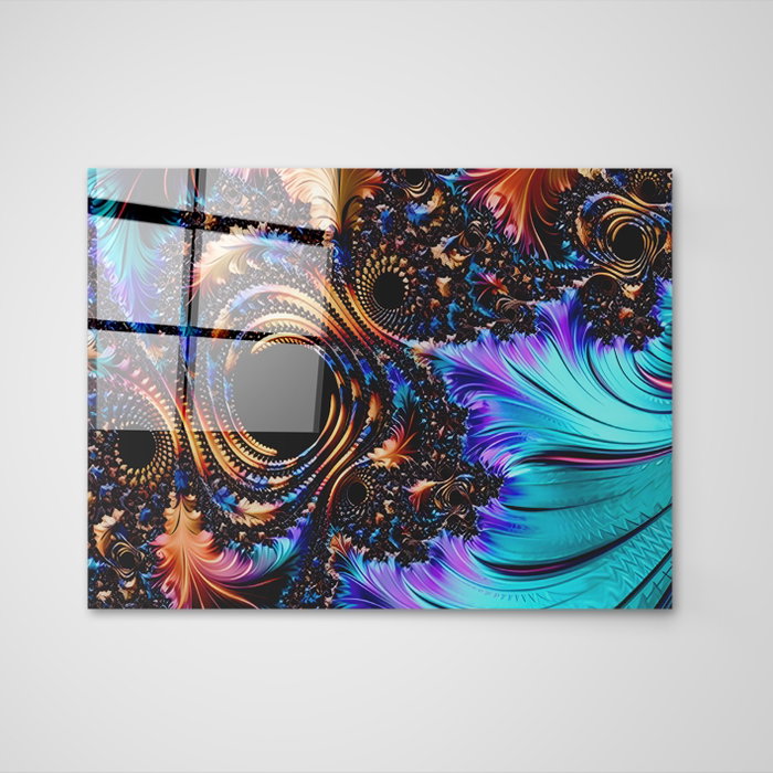 Wallity Pintura Decorativa de Vidrio Templado Multicolor 70 x 100 cm Wallity Pintura Decorativa de Vidrio Templado Multicolor 70 x 100 cm